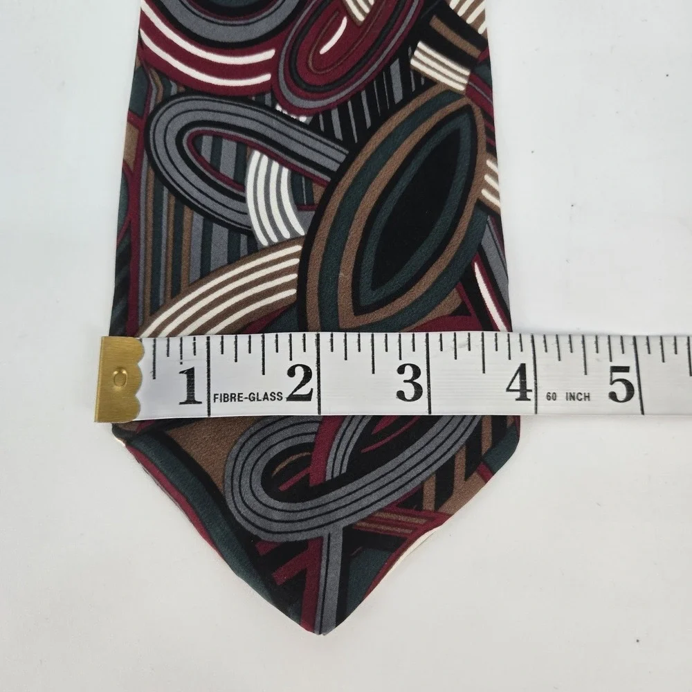 Milano Uomo Tie Abstract Geometric 100% Silk Made USA Robert Talbott RITZ
